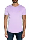 Jared Lang Men's Star Embroidery Peruvian Cotton T-shirt In Lavender