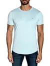 Jared Lang Men's Star Embroidery Peruvian Cotton T-shirt In Mint