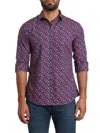 Jared Lang Sport Shirt In Navy Floral