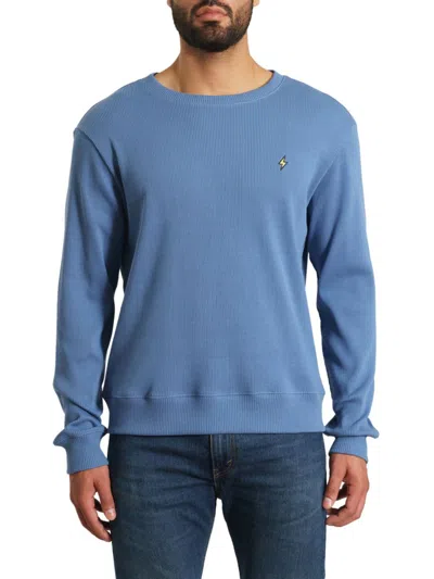 Jared Lang Men's Trim Fit Long Sleeve Crewneck Sweater In Pale Blue