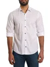 Jared Lang Trim Fit Anchor Print Button-up Shirt In White