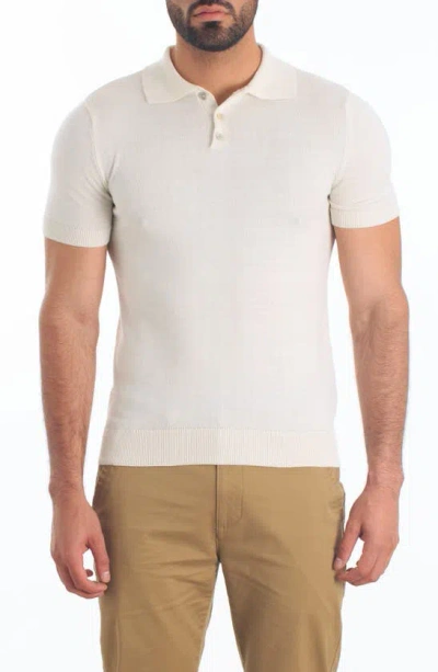 Jared Lang Pima Cotton Polo Jumper In White