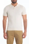 Jared Lang Pima Cotton Polo Sweater In White