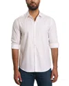 Jared Lang Trim Fit Solid Pima Cotton Button-up Shirt