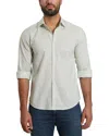 Jared Lang Men's Trim Fit Gingham Pima Cotton Sport Shirt