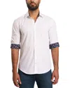 Jared Lang Trim Fit Solid Pima Cotton Button-up Shirt