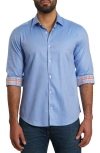 JARED LANG SOLID PIMA COTTON BUTTON-UP SHIRT