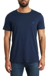 Jared Lang Solid T-shirt In Navy