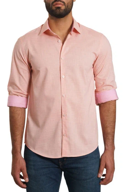 Jared Lang Men's Heathered Shirt In Coral