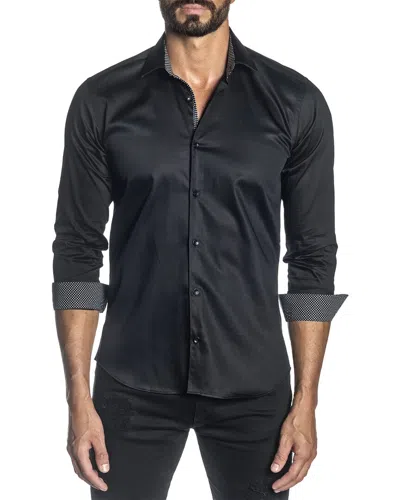 Jared Lang Woven Shirt In Black