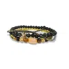 Jaredjamin Men's Black Cadence Bracelet Set In Black