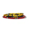 Jaredjamin Men's Black Samurai Bracelet Set