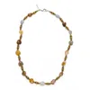 Jaredjamin Men's Brown Clayton Agate Necklce In Brown