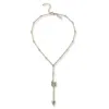 Jaredjamin Men's Silver Archer Bar Link Necklace In Silver