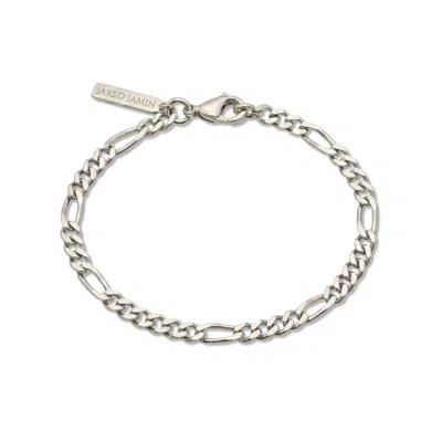 Jaredjamin Men's Silver Finley-figaro Chain Bracelet