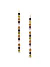Jaredjamin Women's Black Auburn Building Block Drop Earrings