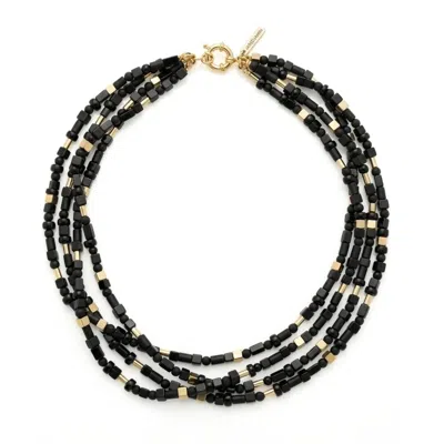 Jaredjamin Women's Black Corrinne Onyx Beaded Necklace
