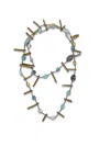 Jaredjamin Women's Blue Beach Dunes Long Necklace
