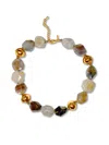 Jaredjamin Women's Brown Isolde Agate Necklace