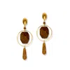 Jaredjamin Women's Brown Lindy Creek Agate Earrings