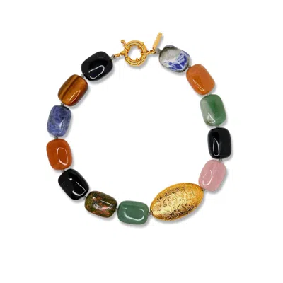 Jaredjamin Women's Earthen Elegance Gemstone Necklace
