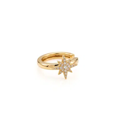 Jaredjamin Women's Gold Astra Star Pavé Ear Cuff