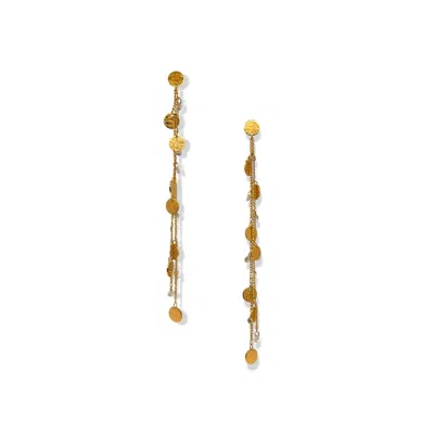 Jaredjamin Women's Gold Babylonica Dangle Post Earrings