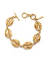 Jaredjamin Women's Gold Bel Mare Cowrie Seashell Bracelet