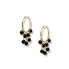 Jaredjamin Women's Gold / Black Daniela Dangle Onyx Earrings In Multi