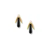 Jaredjamin Women's Gold / Black Wisteria Charm Earring Pendant Charms In Multi