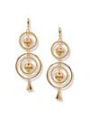 Jaredjamin Women's Gold Bollywood Dangle Leverback Earrings