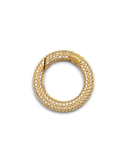 Jaredjamin Women's Gold Circular Pavé Clicker Clasp