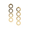 Jaredjamin Women's Gold Clara Hammered Loop Drop Earrings In Multi