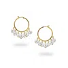 Jaredjamin Women's Gold Daniela Hoop Quartz Earrings In Gold