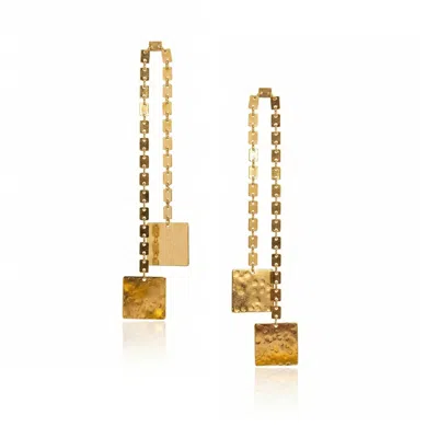 Jaredjamin Women's Gold Euclid Dangle Earrings In Multi