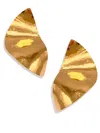 Jaredjamin Women's Gold Geo Twist  Clip On Earrings