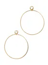Jaredjamin Women's Gold Halo Textured Hoop Earrings