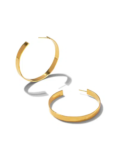Jaredjamin Women's Gold Heather Hoop Post Earrings