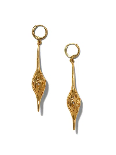 Jaredjamin Women's Gold Jeannie Drop Lever Back Earrings