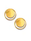 Jaredjamin Women's Gold Large Peacock Eye Post Earrings