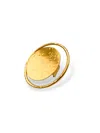 Jaredjamin Women's Gold Large Peacock Eye Ring