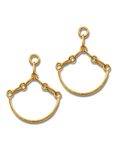 Jaredjamin Women's Gold Libra Link Chandelier Post Earrings