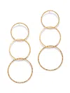 Jaredjamin Women's Gold Lindy Links Post Earrings