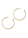 Jaredjamin Women's Gold Medium Hooptastic Post Earrings