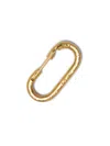 Jaredjamin Women's Gold Medium Oval Carabiner Clicker Clasp In Gold