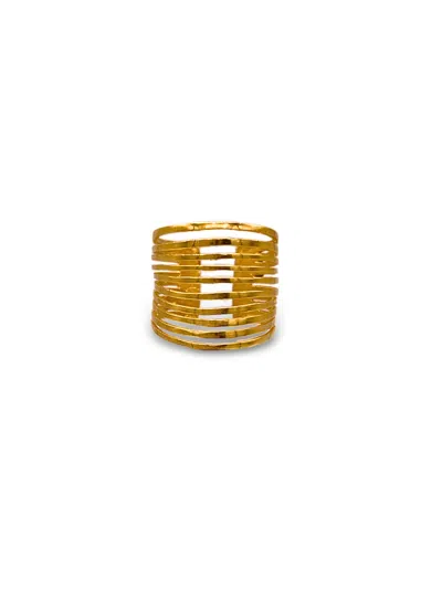 Jaredjamin Women's Gold Mirage Ten Stacked Ring