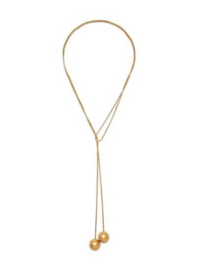 Jaredjamin Women's Gold Orbita Lariat Necklace