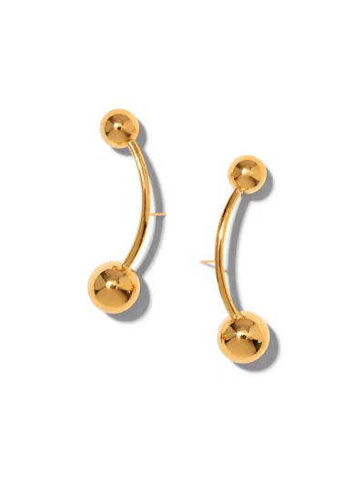 Jaredjamin Women's Gold Orbita Nova Post Earrings