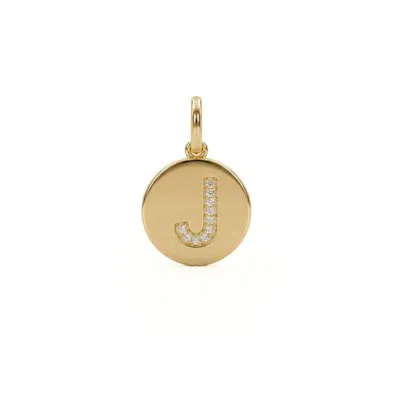 Jaredjamin Women's Gold Pave Initial Pendants Charms