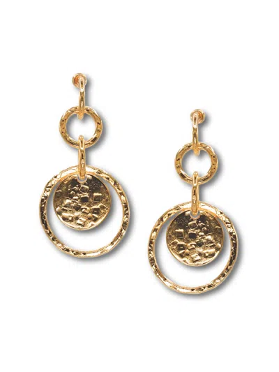 Jaredjamin Women's Gold Peacock Preen Post Earrings